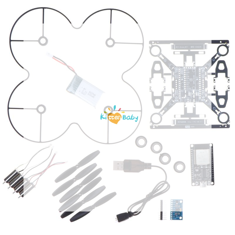 Drone Kit Octocopter - ESP32 Açık Kaynaklı Mini Drone Kiti,